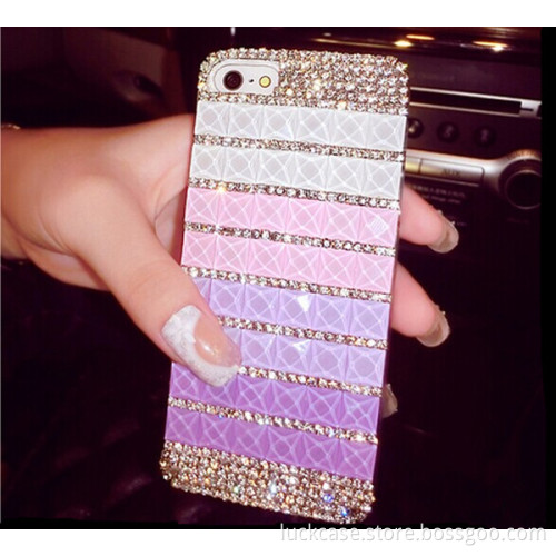 Hot Sale Mobile Phone Plasti Frame Diamond Phone Case for Iphone 5 /5s